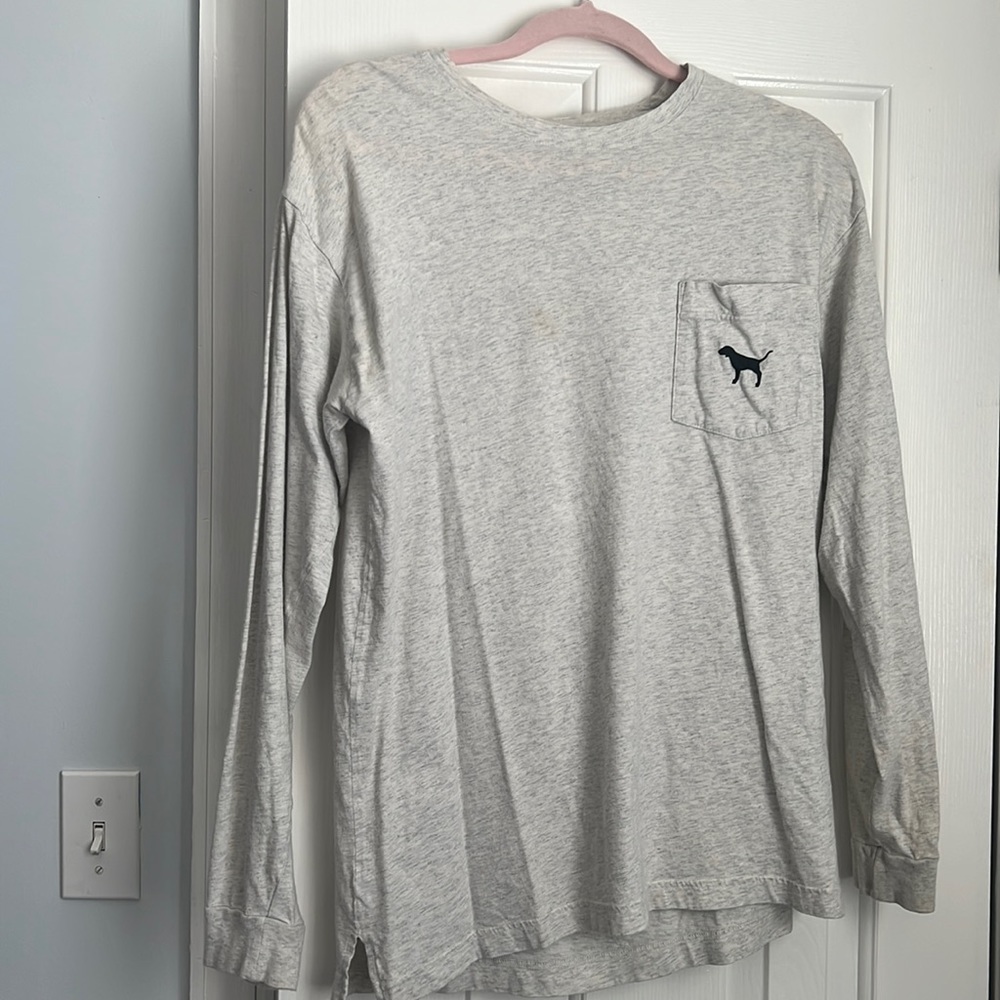 Light grey Pink long sleeve